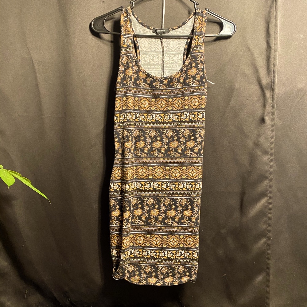 Tribal pattern dress , compression dress , size S